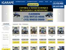Tablet Screenshot of igarape.com.br